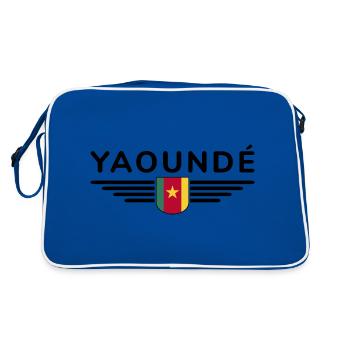 Yaoundé Design – Fier de la capitale du Cameroun - Sac Retro - bleu/blanc - Dos