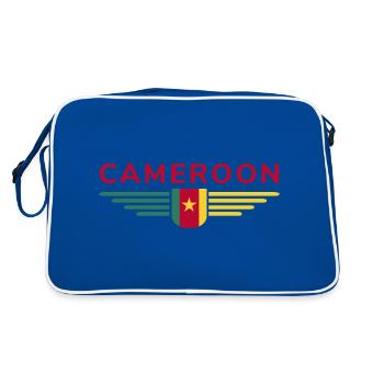 Cameroon Design – Fierté et diversité - Sac Retro - bleu/blanc - Dos