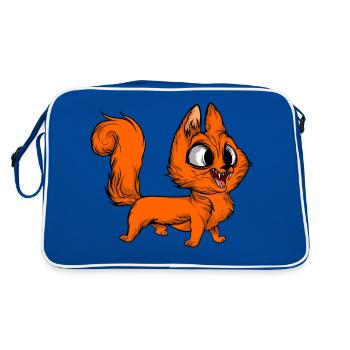 Chats drôles 18 - Sac Retro - bleu/blanc - Dos