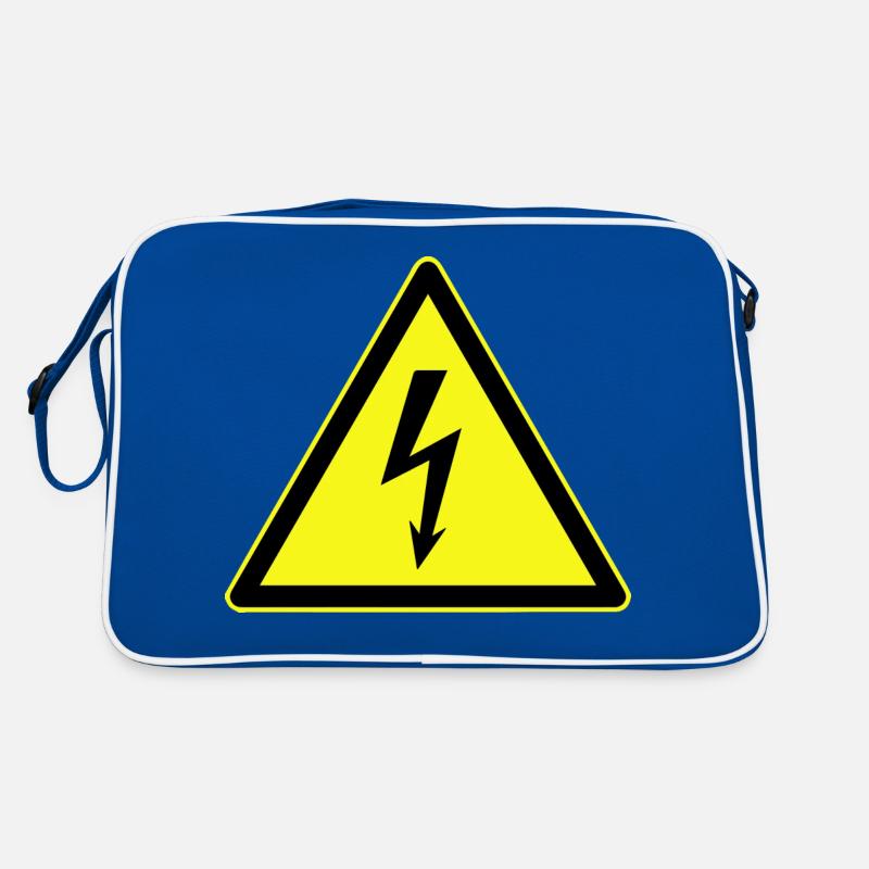 Electrical Warning, Electrical Danger Retro Bag