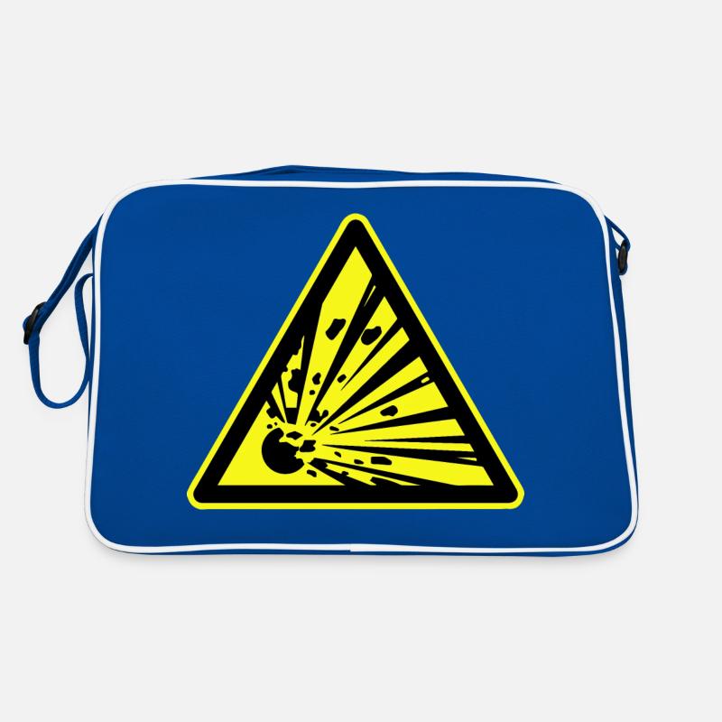 Explosief Waarschuwing, Explosive Warning Retro Bag