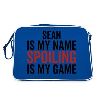 Sean est mon nom Spoiling est mon jeu - Sac Retro - bleu/blanc - Dos
