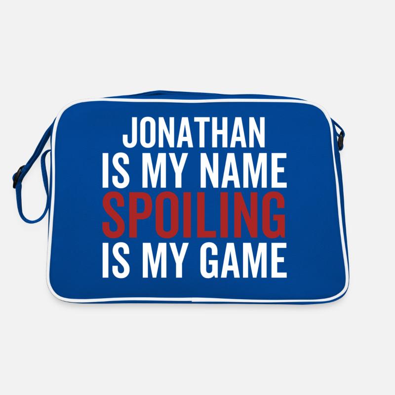 Jonathan est mon nom Spoiling est mon jeu Sac Retro
