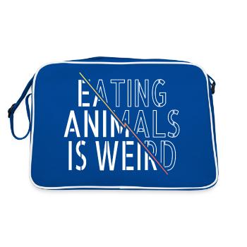 Cadeau Geek Protection des animaux Devis Plantes - Sac Retro - bleu/blanc - Dos