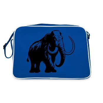 Éléphant - Sac Retro - bleu/blanc - Dos