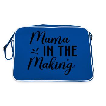 Maman en devenir - Sac Retro - bleu/blanc - Dos