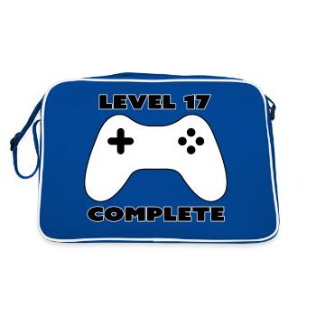 Level 17 completed, level complete, 17 years old - Retro Bag - blue/white - Back
