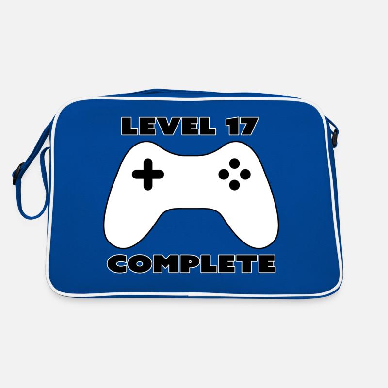 Level 17 completed, level complete, 17 years old Retro Bag