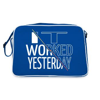 Joke Fathersday Fun Frontend Developer Doctor - Retro Bag - blue/white - Back
