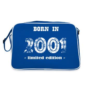 NÉ EN 2001 - édition limitée - Sac Retro - bleu/blanc - Dos