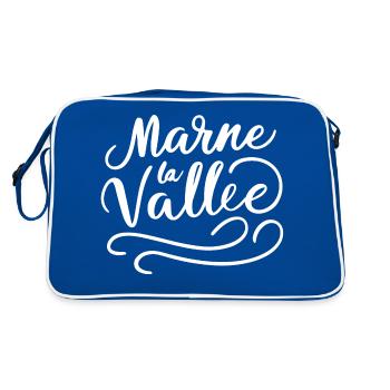 Marne la vallée - Sac Retro - bleu/blanc - Dos