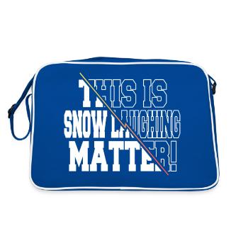 joke bodybuilder present idea beards humor - Retro Bag - blue/white - Back