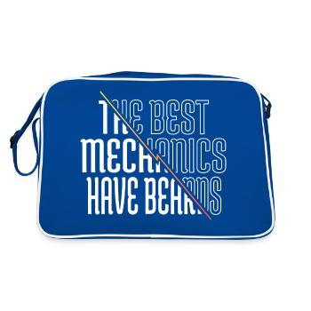 Sayings Bday Badass Mechanic Tshirts - Retro Bag - blue/white - Back