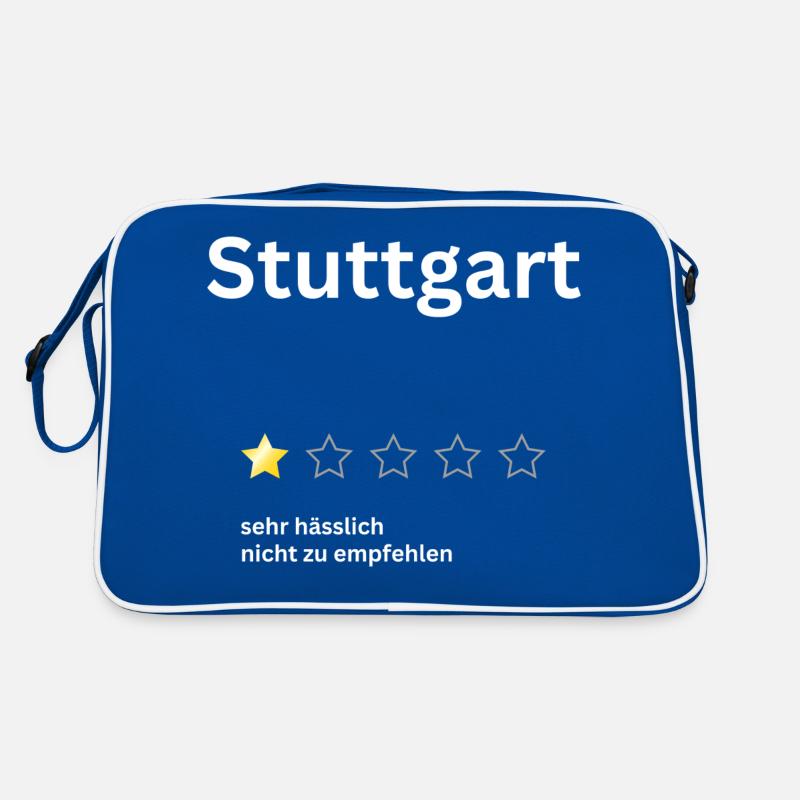 Stuttgart 1star - Retro Tasche - Blau/Weiß