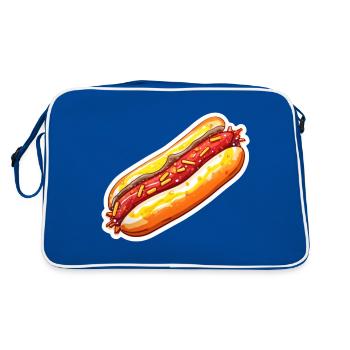 Hot-dog - Sac Retro - bleu/blanc - Dos