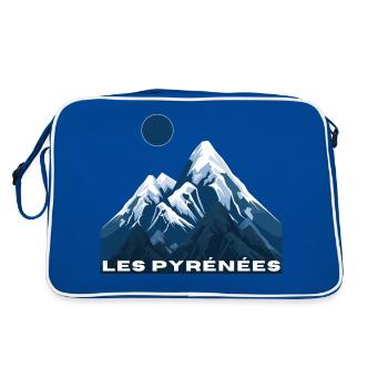 The Pyrenees - gift idea - Retro Bag - blue/white - Back