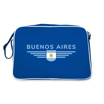 Buenos Aires Shirt for Argentina Fans - Retro Bag - blue/white - Back