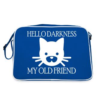 Cat Katze - Retro Bag - blue/white - Back
