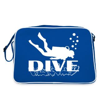Diving Dive plonger - Sac Retro - bleu/blanc - Dos
