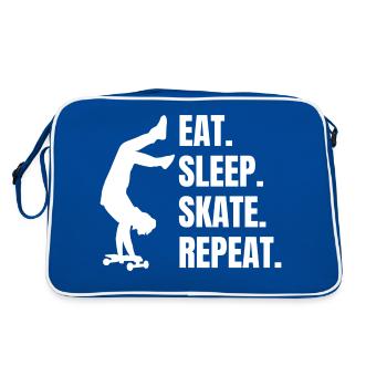 Skateboard Sakten Longboard Skater Skateboarding - Sac Retro - bleu/blanc - Dos