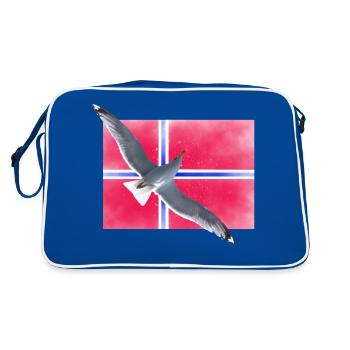 Norvège Norge - Sac Retro - bleu/blanc - Dos