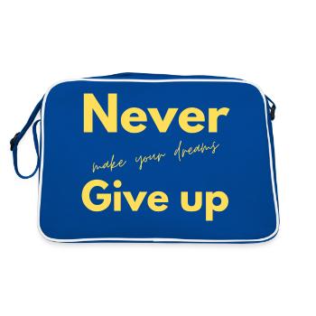 never give up 2 - Sac Retro - bleu/blanc - Dos