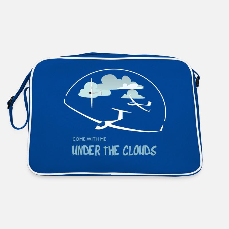 UNDER THE CLOUDS - Retro Bag - blue/white