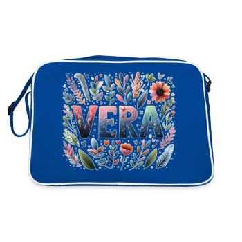 Vera Nom Prénom Aquarelle - Sac Retro - bleu/blanc - Dos