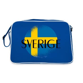 Sweden ,Sverige . Sweden - Retro Bag - blue/white - Back