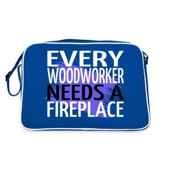 arboriculturist apprentice - Retro Bag - blue/white - Back