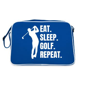 Golfers Golf Golf Club Golf Course - Retro Bag - blue/white - Back