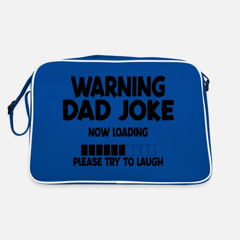 Warning Dad Joke Now Loading Try to Laugh Retro Bag