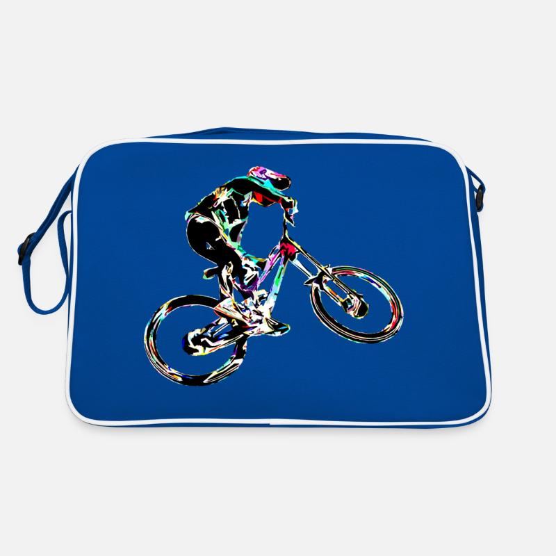 Downhill-Mountainbiken Retro Tasche
