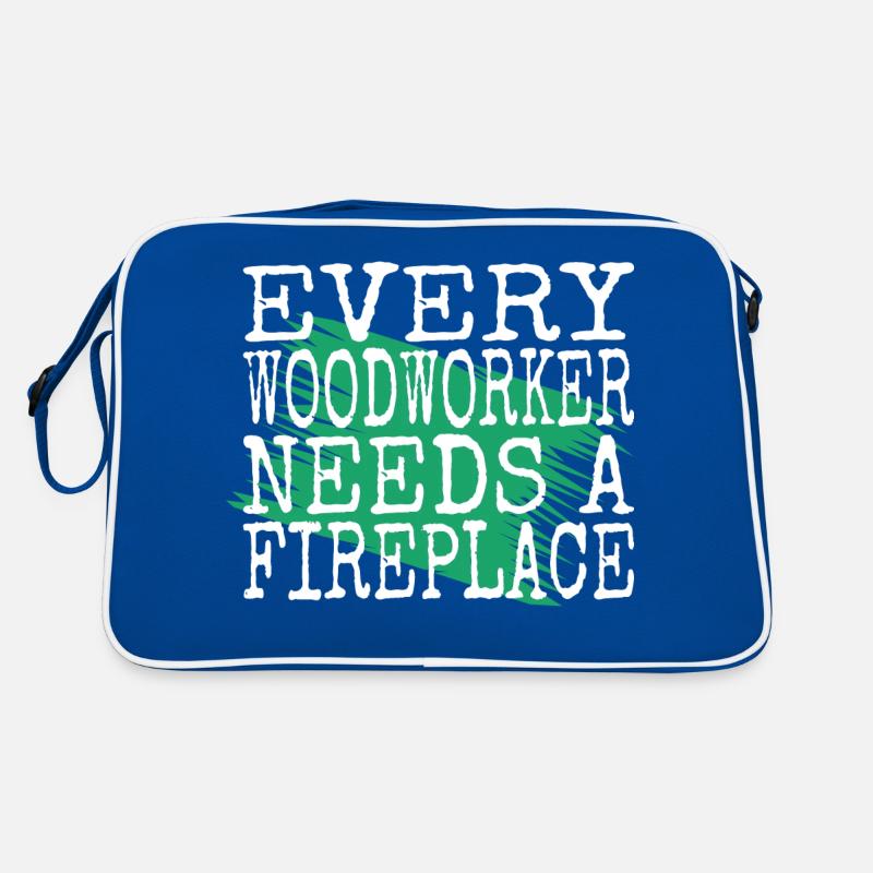 cool logging lumberjackwoodworking awesome Retro Tasche