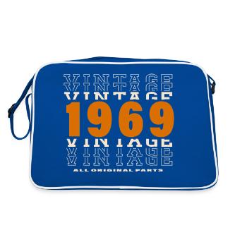 1969: Vintage - 55th Anniversary - Retro Bag - blue/white - Back