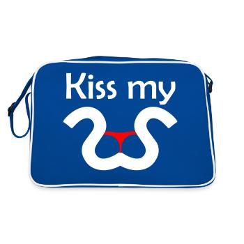 Embrasse mon S - Sac Retro - bleu/blanc - Dos