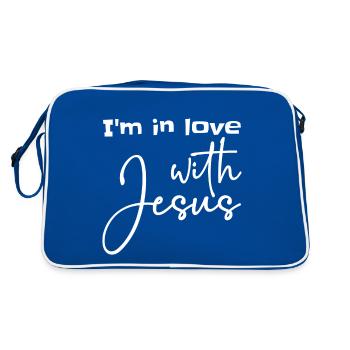 Christian Design Je suis amoureux de Jésus - Sac Retro - bleu/blanc - Dos