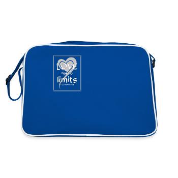 L’amour du design chrétien n’a pas de limites I Corinthiens - Sac Retro - bleu/blanc - Dos