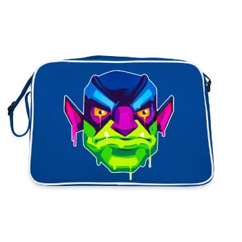 Un design de monstre orc beau et amusant - Sac Retro - bleu/blanc - Dos