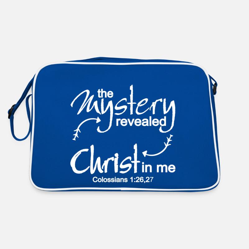 Conception chrétienne Christ en moi Colossiens 1 verset Sac Retro