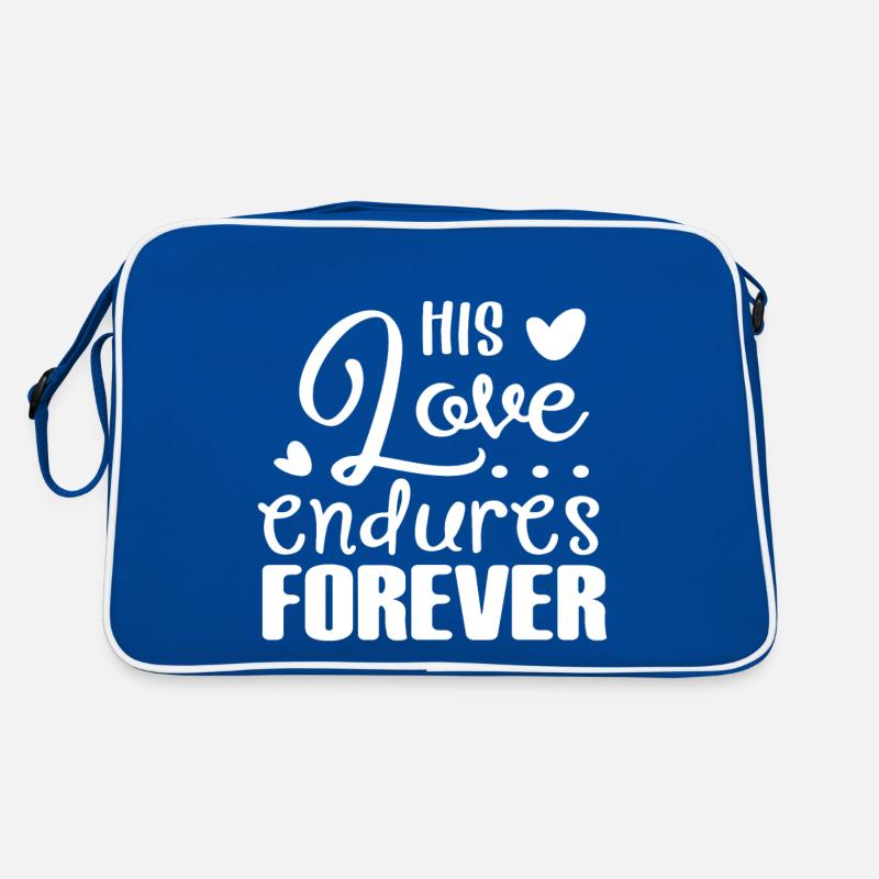 Conception chrétienne Son amour dure pour toujours Psaume Sac Retro