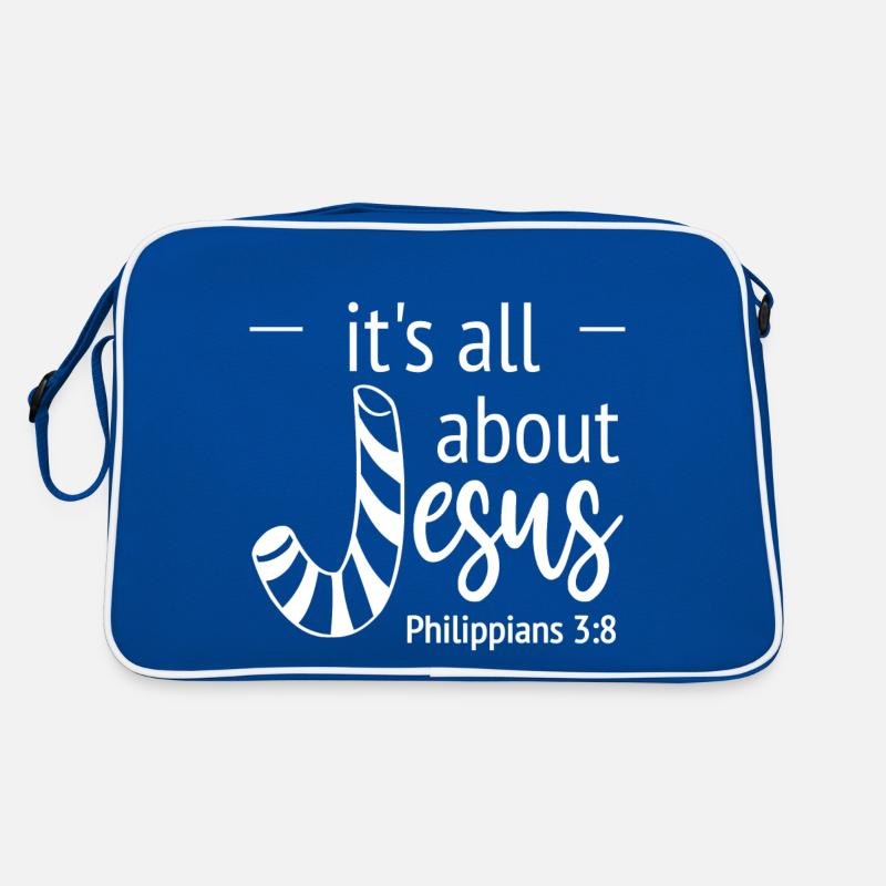 Conception chrétienne pour Noël Tout sur Jésus Sac Retro