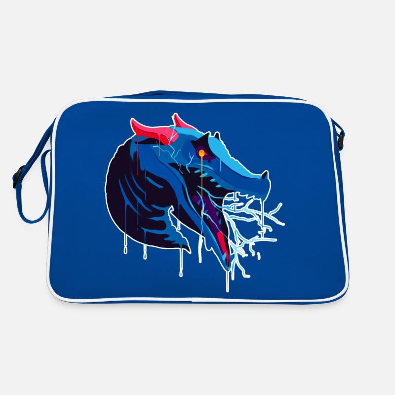 Ein Schönes und Beängstigendes Behir Monter Design Retro Tasche