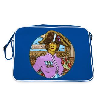 BARONESS POPOTANA - Retro Bag - blue/white - Back