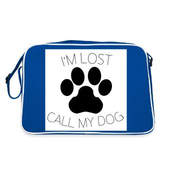 i'm lost call my dog - Sac Retro - bleu/blanc - Dos