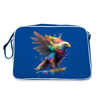 Rainbow Eagle ∞ Rainbow Eagle ∞ vauART - Sac Retro - bleu/blanc - Dos