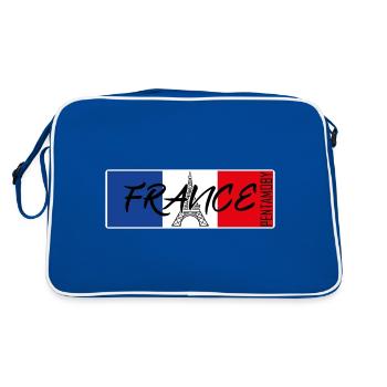 FRANCE FRANCE TOUR EIFFEL DRAPEAU RUBAN BADGE - Sac Retro - bleu/blanc - Dos