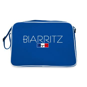 BIARRITZ FRANCE VACANCES FÊTE D’ÉTÉ (w) - Sac Retro - bleu/blanc - Dos