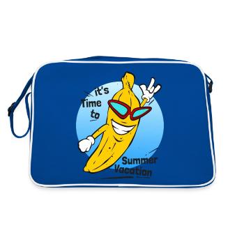 Cool Banana Summer Sea Holiday - Sac Retro - bleu/blanc - Dos