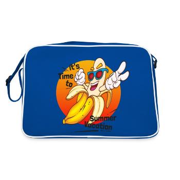Cool Banana Summer Sea Holiday - Sac Retro - bleu/blanc - Dos